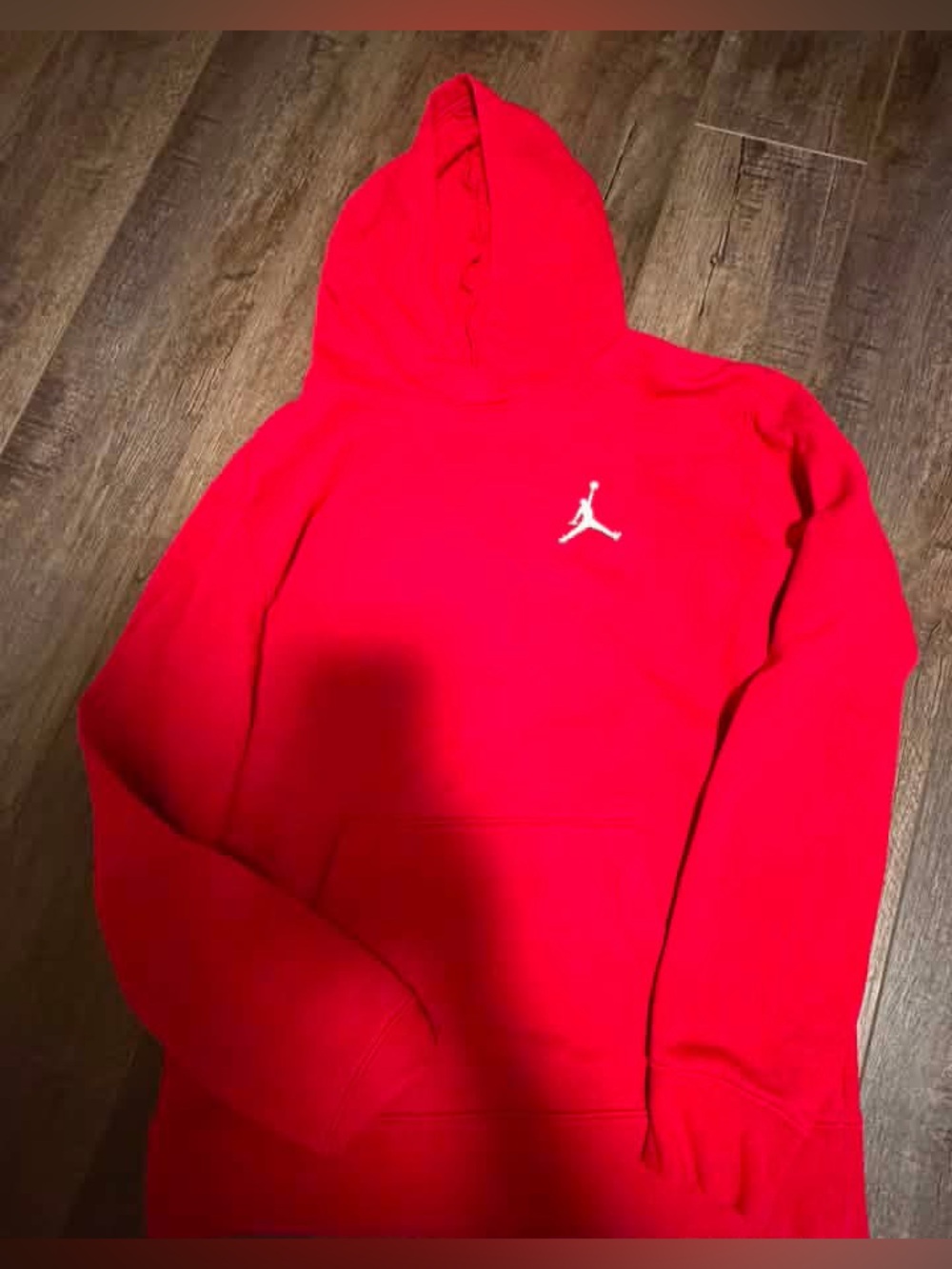 Jordan Red Hoodie with White Jumpman